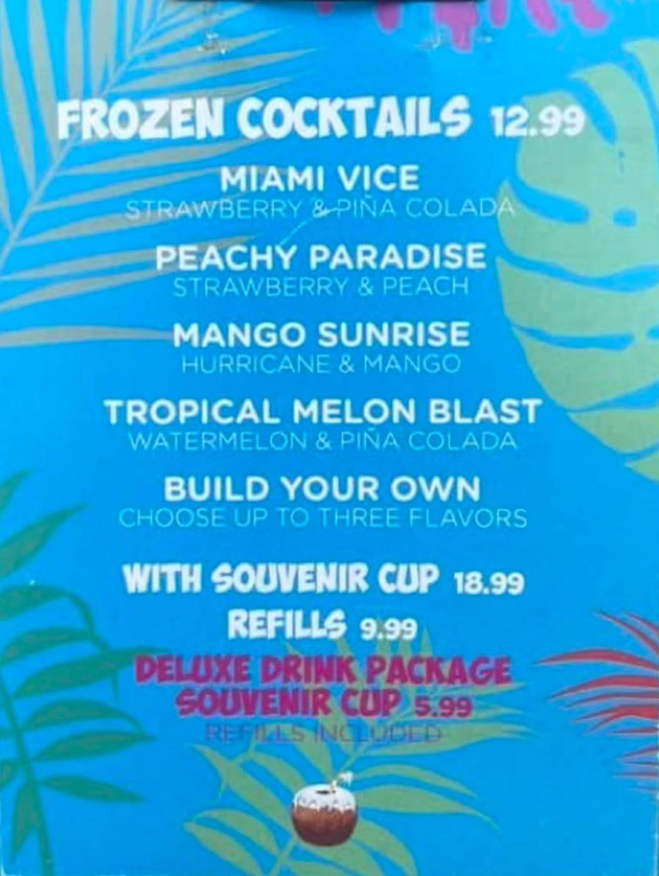 A menu with a blue background

Description automatically generated with medium confidence