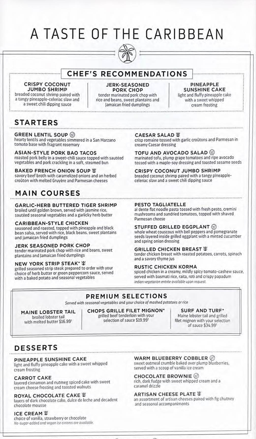 A menu of a restaurant

Description automatically generated
